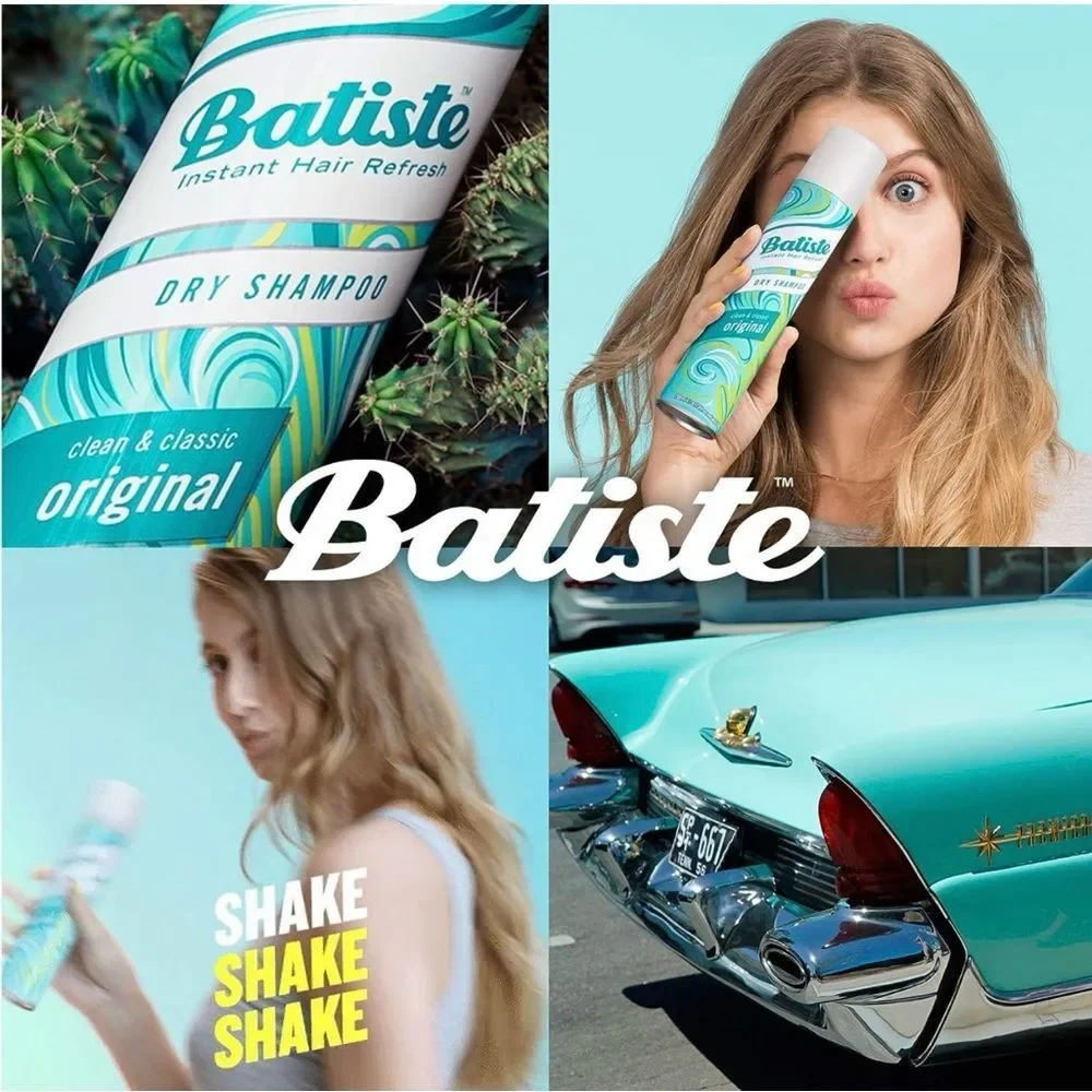 Batiste Original Dry Shampoo Travel Size1.6 oz 30g Set of 4 New with Lids